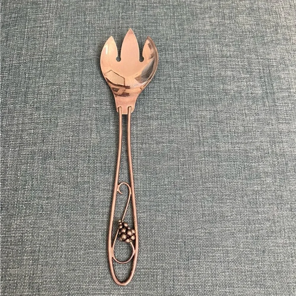 Silver Colored Salad Fork Server